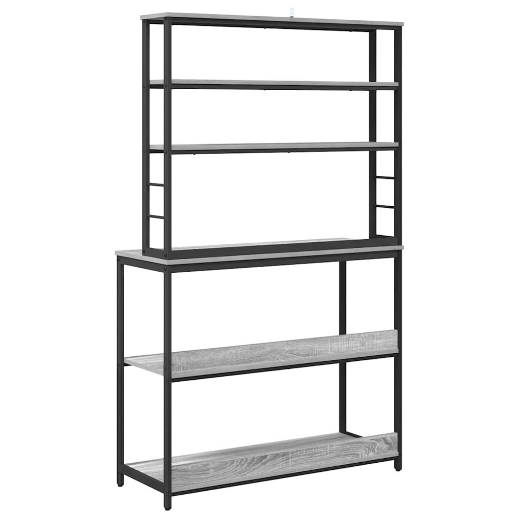 Kitchen Shelf 5-Tier 100 x 40 x 168 cm Engineered Wood