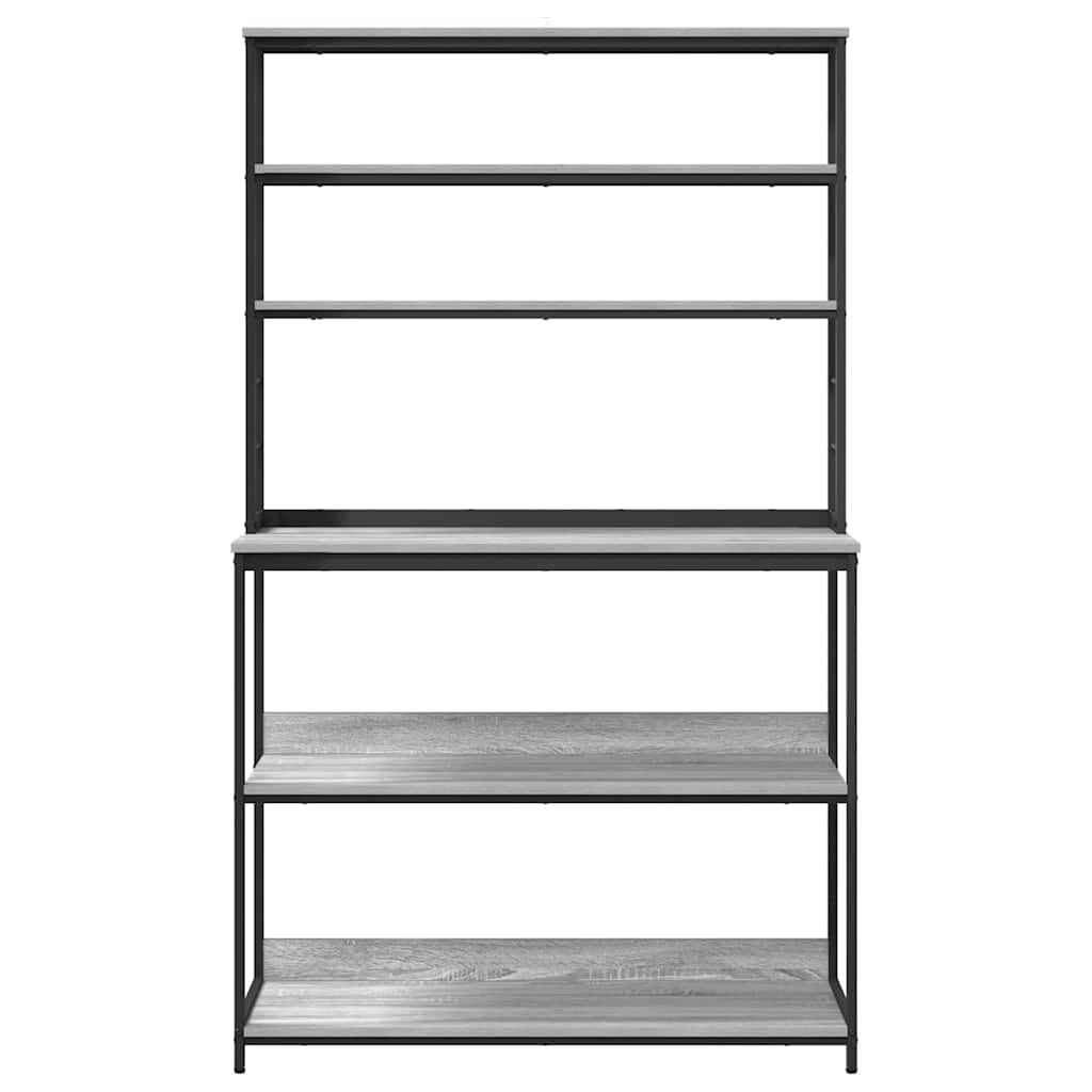 Kitchen Shelf 5-Tier 100 x 40 x 168 cm Engineered Wood