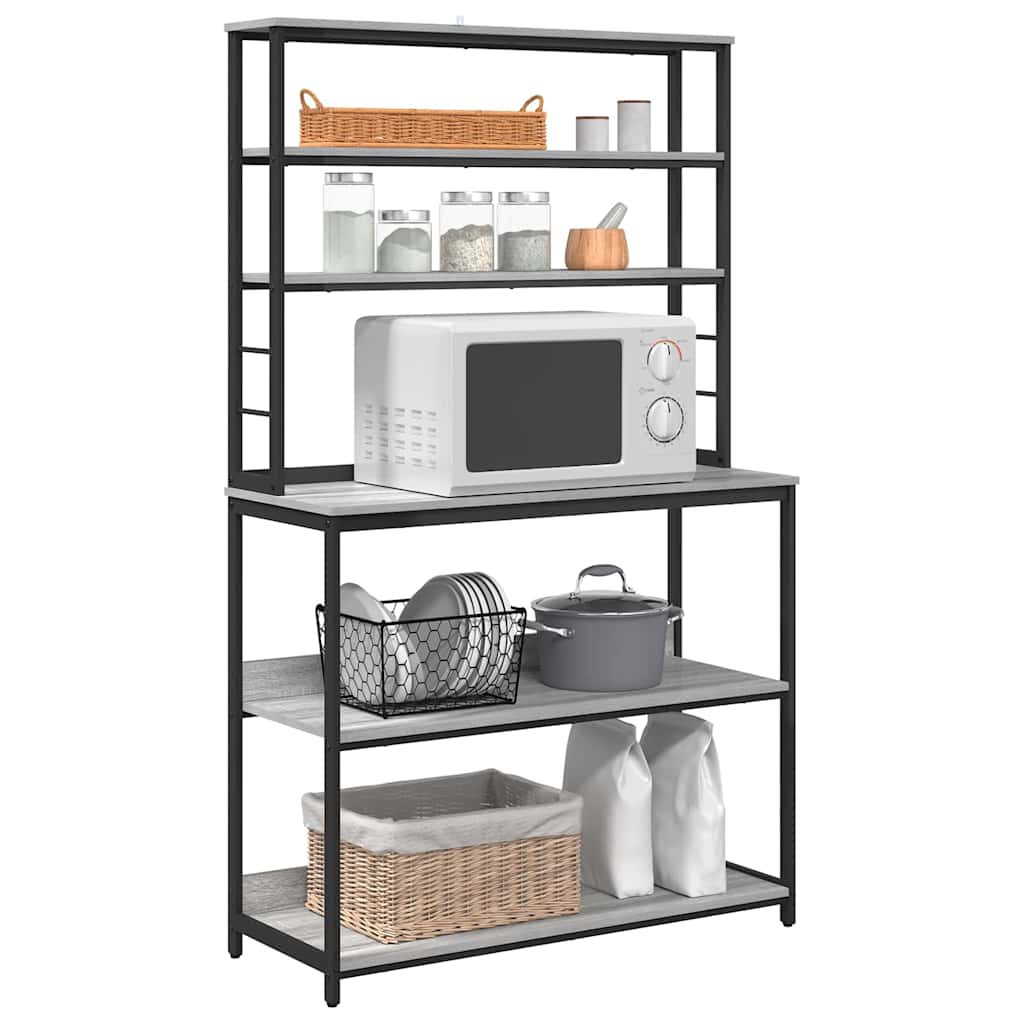 Kitchen Shelf 5-Tier 100 x 40 x 168 cm Engineered Wood