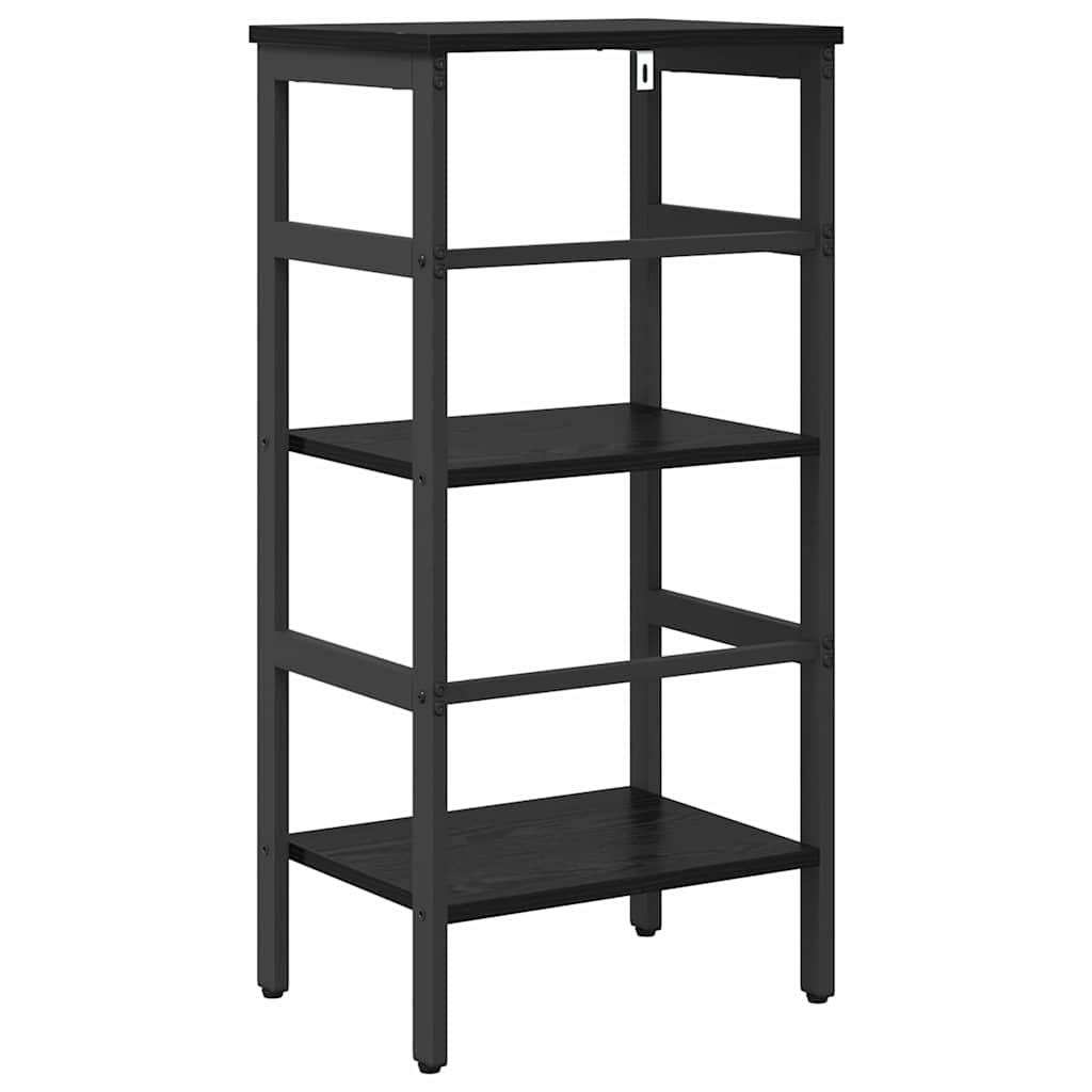 Bookshelf Black Oak 40 x 29.5 x 81 cm Engineered Wood