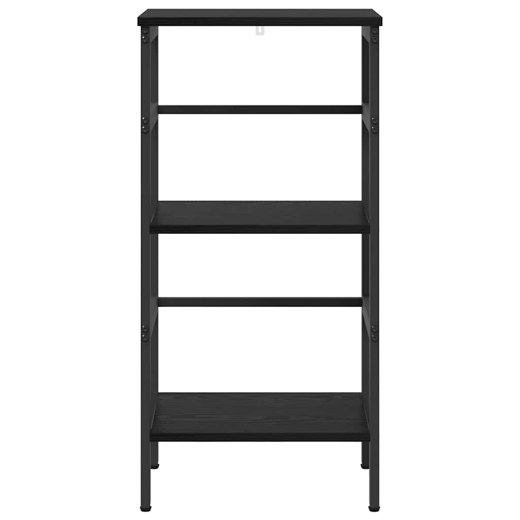 Bookshelf Black Oak 40 x 29.5 x 81 cm Engineered Wood