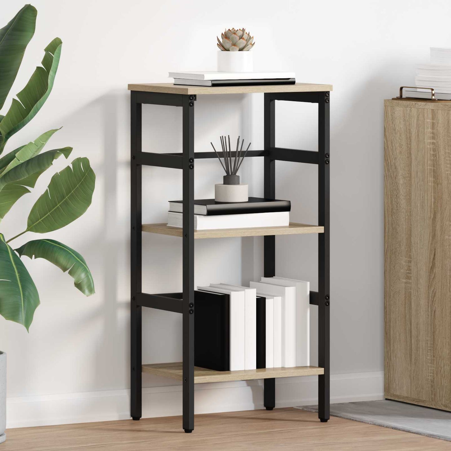 Bookshelf Sonoma Oak 40 x 29.5 x 81 cm Engineered Wood