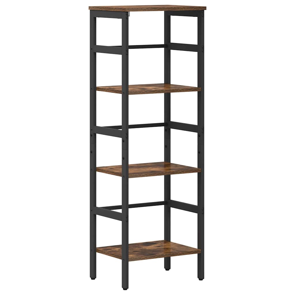 Bookshelf Smoked Oak 40 x 29.5 x 115 cm Engineered Wood