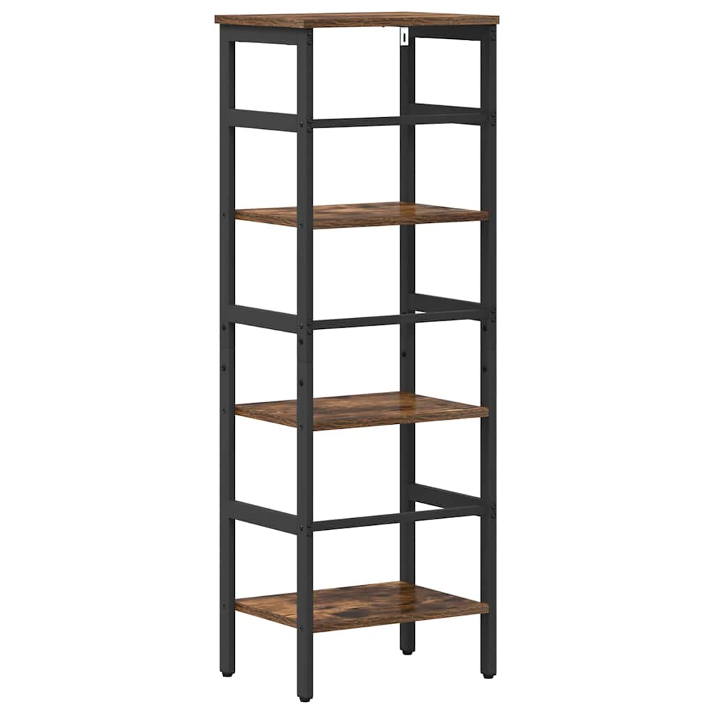 Bookshelf Smoked Oak 40 x 29.5 x 115 cm Engineered Wood