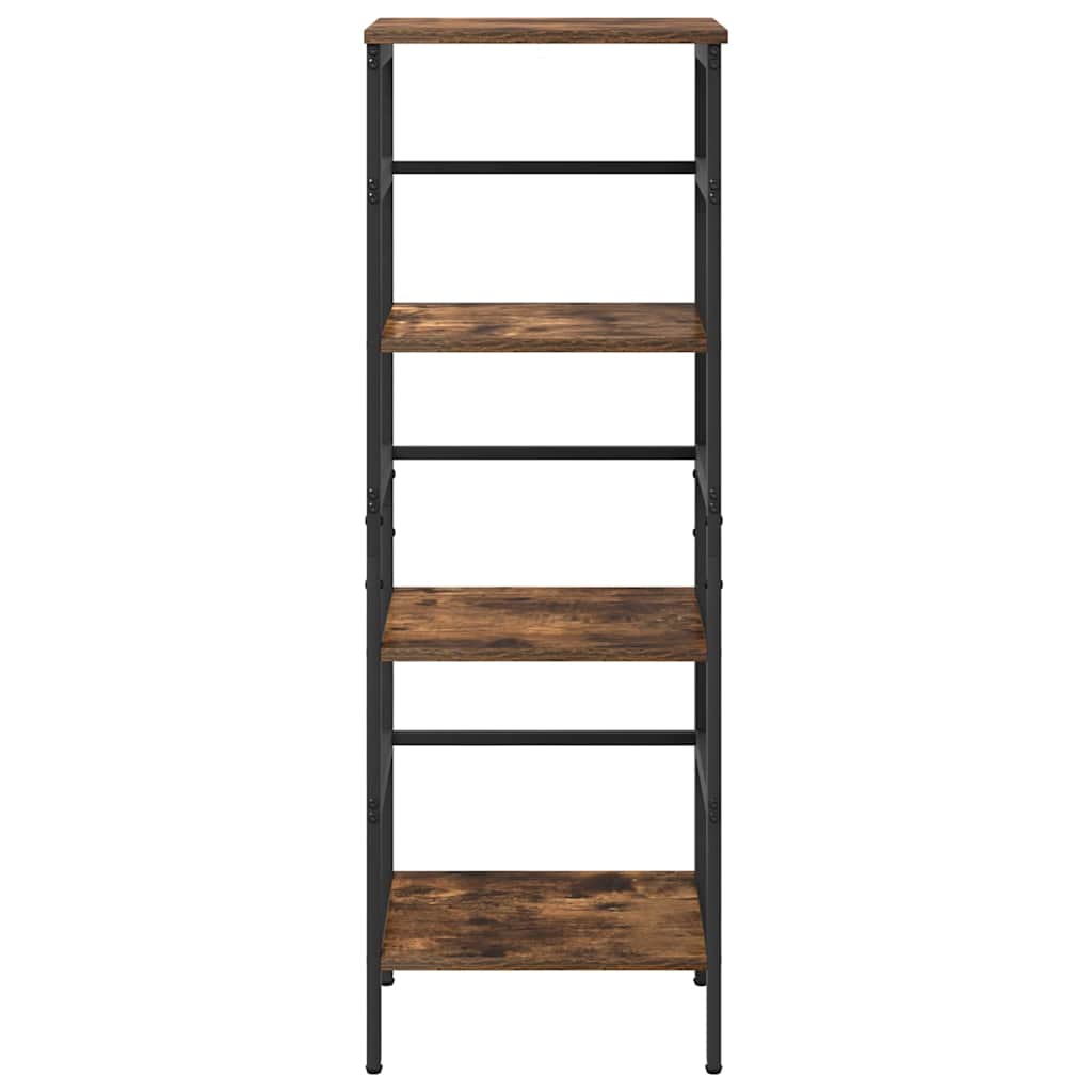 Bookshelf Smoked Oak 40 x 29.5 x 115 cm Engineered Wood