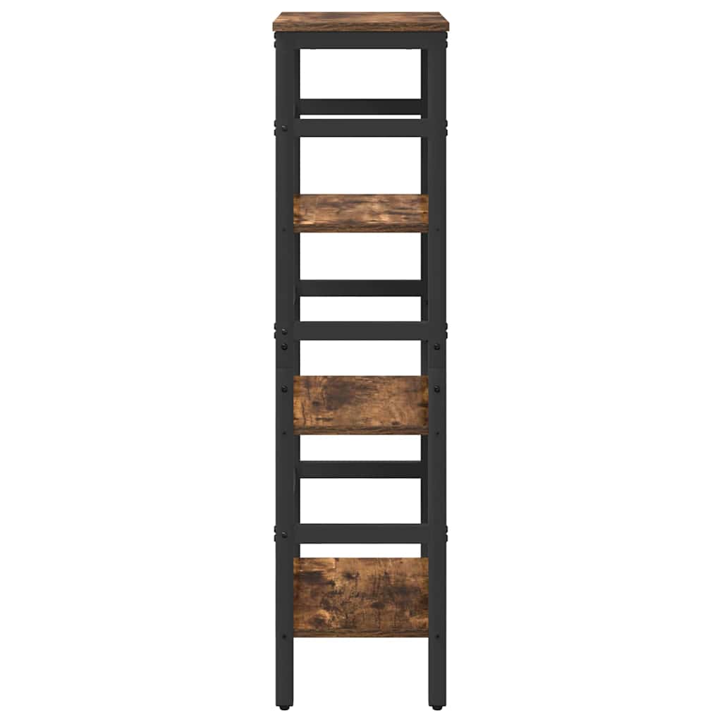 Bookshelf Smoked Oak 40 x 29.5 x 115 cm Engineered Wood