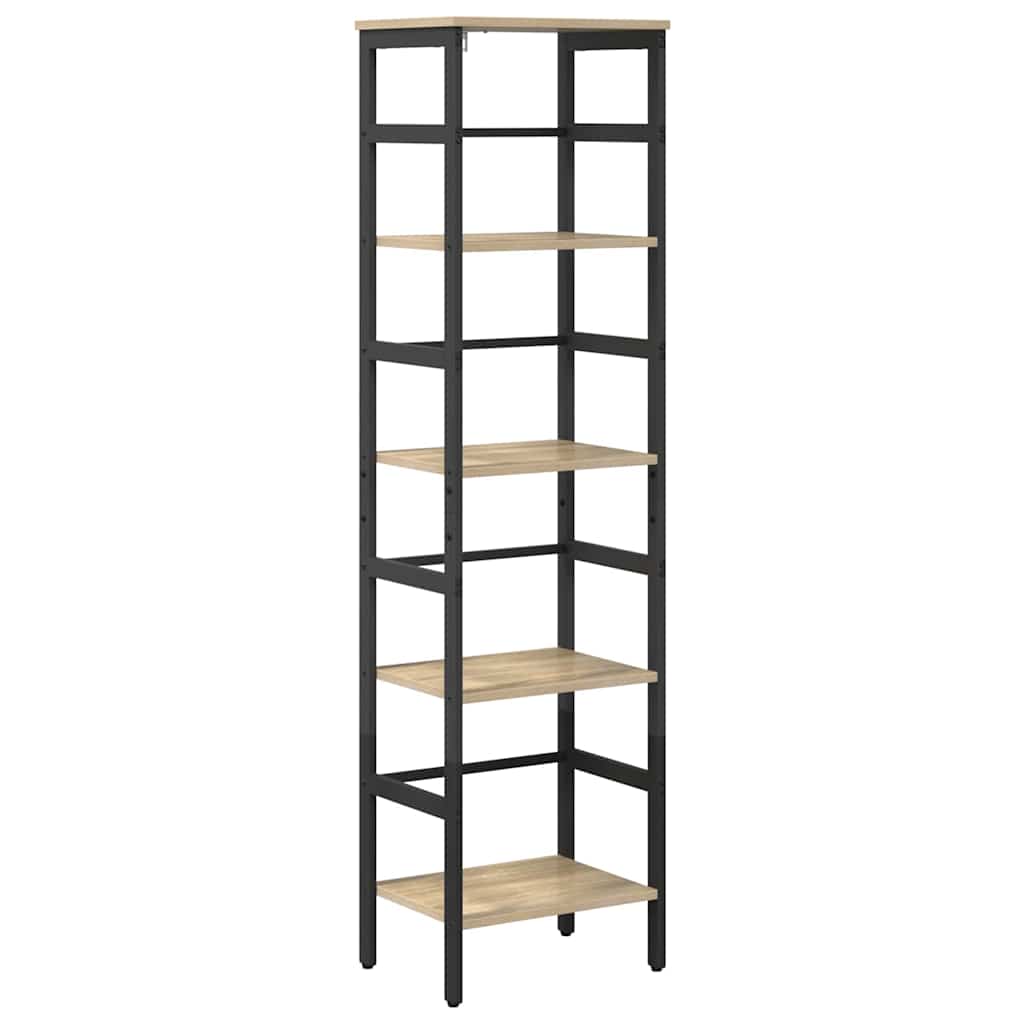 Bookshelf Sonoma Oak 40 x 29.5 x 149 cm Engineered Wood