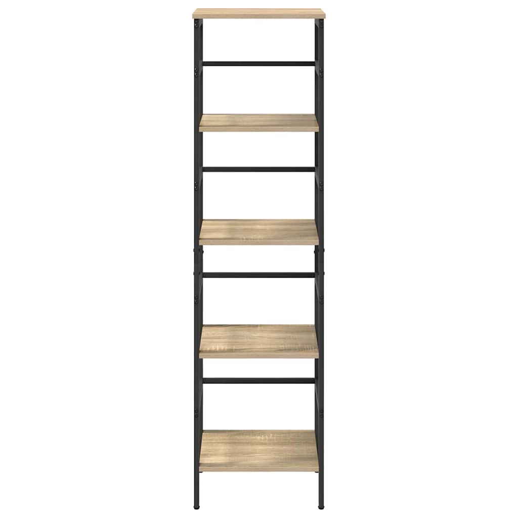 Bookshelf Sonoma Oak 40 x 29.5 x 149 cm Engineered Wood