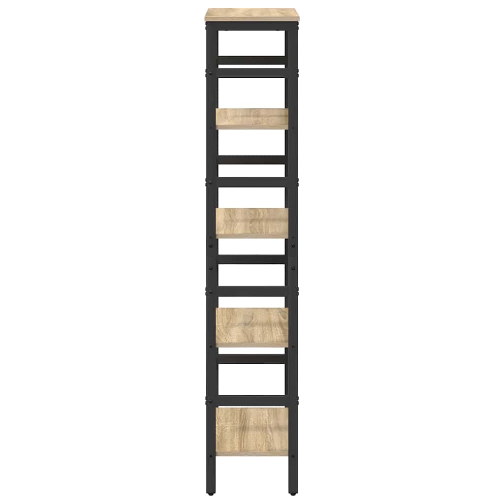 Bookshelf Sonoma Oak 40 x 29.5 x 149 cm Engineered Wood