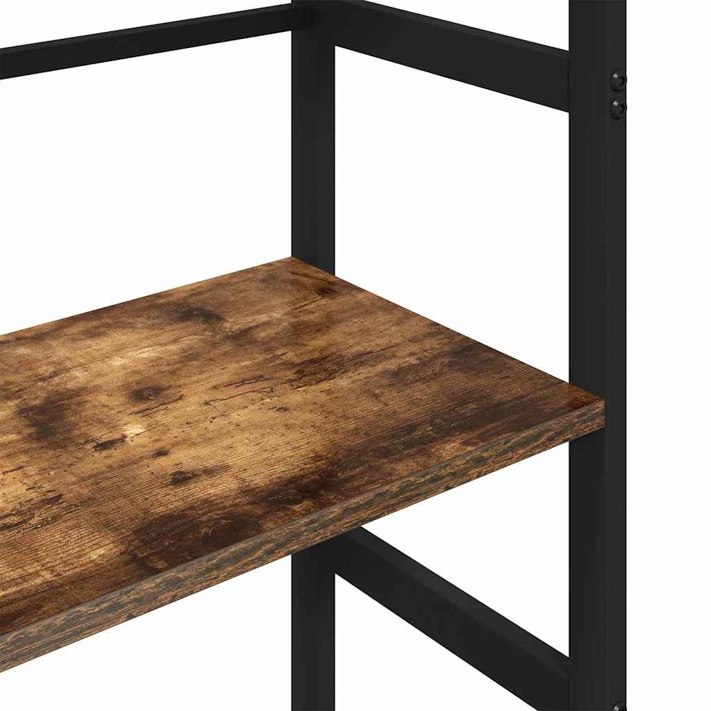 Bookshelf Smoked Oak 40 x 29.5 x 149 cm Engineered Wood