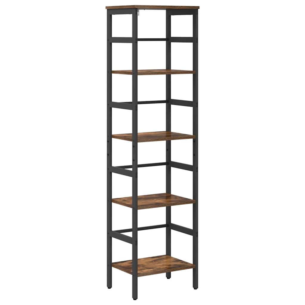 Bookshelf Smoked Oak 40 x 29.5 x 149 cm Engineered Wood