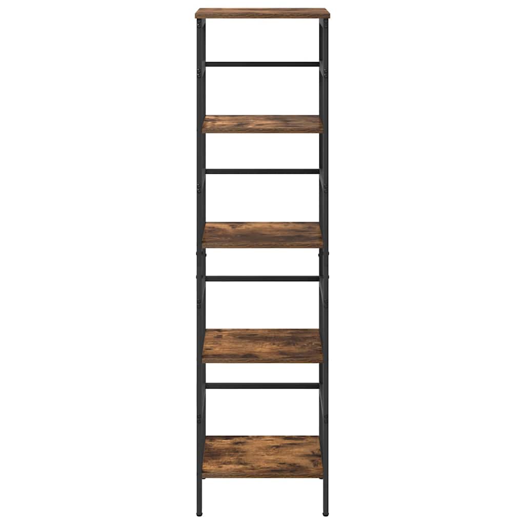 Bookshelf Smoked Oak 40 x 29.5 x 149 cm Engineered Wood