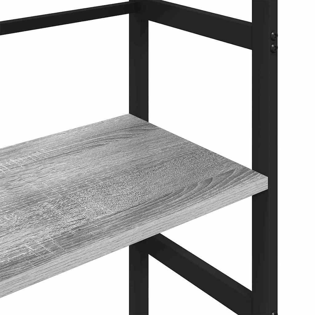 Bookshelf Grey Sonoma 40 x 29.5 x 149 cm Engineered Wood