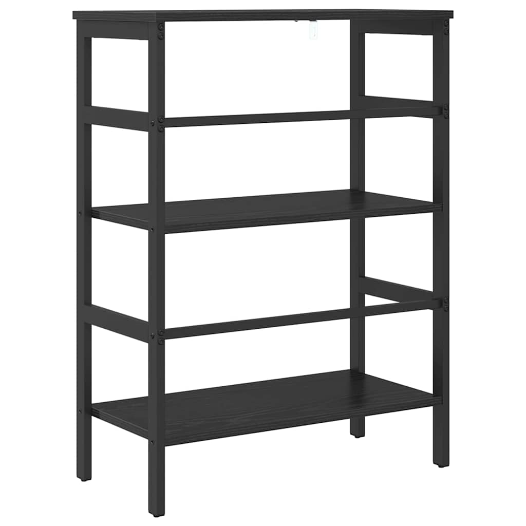 Bookshelf Black Oak 60 x 29.5 x 81 cm Engineered Wood