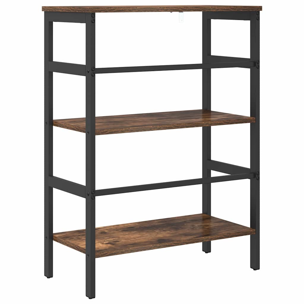 Bookshelf Smoked Oak 60 x 29.5 x 81 cm Engineered Wood