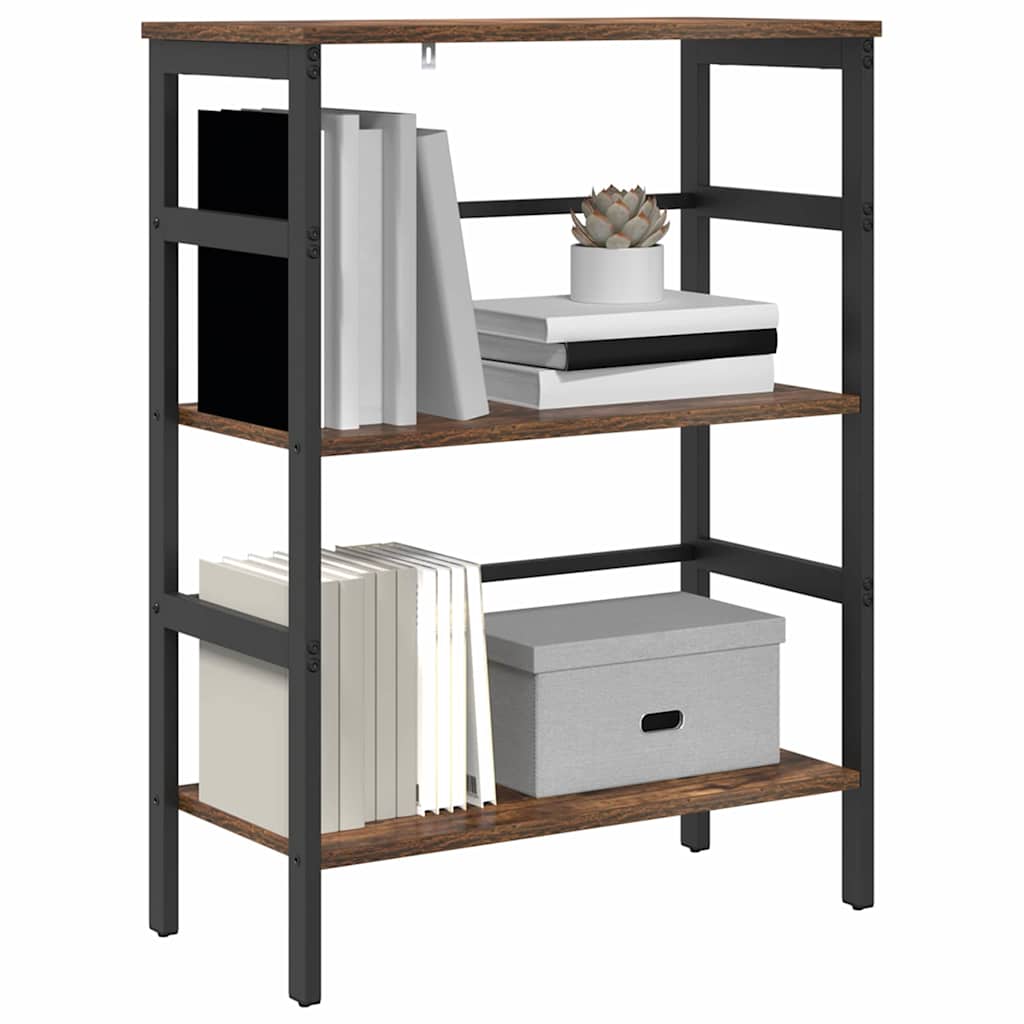 Bookshelf Smoked Oak 60 x 29.5 x 81 cm Engineered Wood