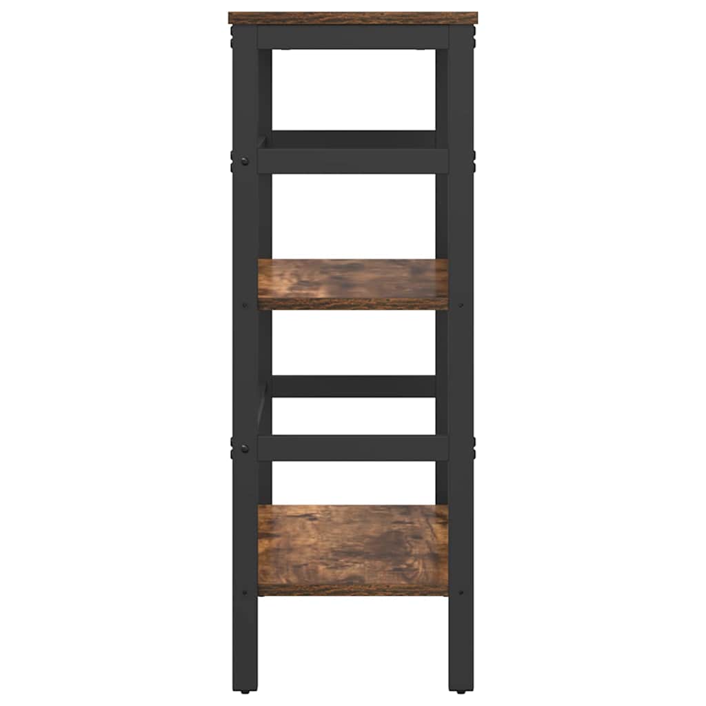 Bookshelf Smoked Oak 60 x 29.5 x 81 cm Engineered Wood