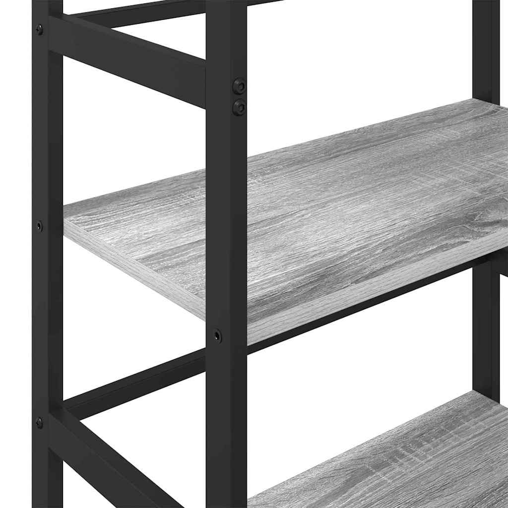 Bookshelf Grey Sonoma 60 x 29.5 x 81 cm Engineered Wood