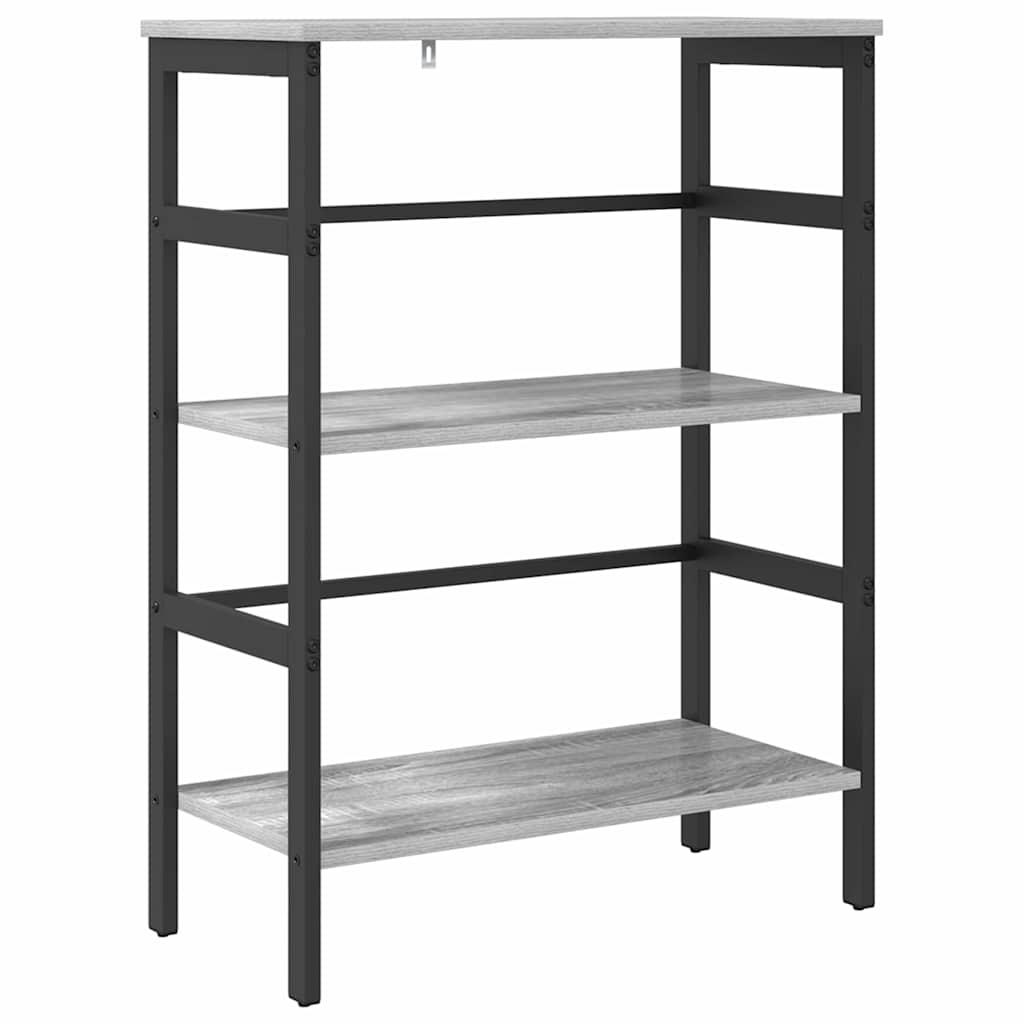 Bookshelf Grey Sonoma 60 x 29.5 x 81 cm Engineered Wood