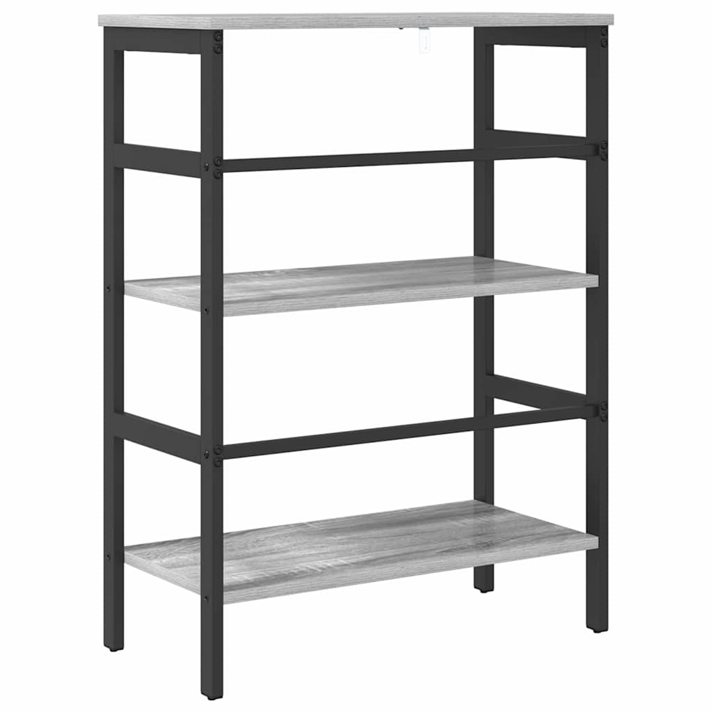 Bookshelf Grey Sonoma 60 x 29.5 x 81 cm Engineered Wood