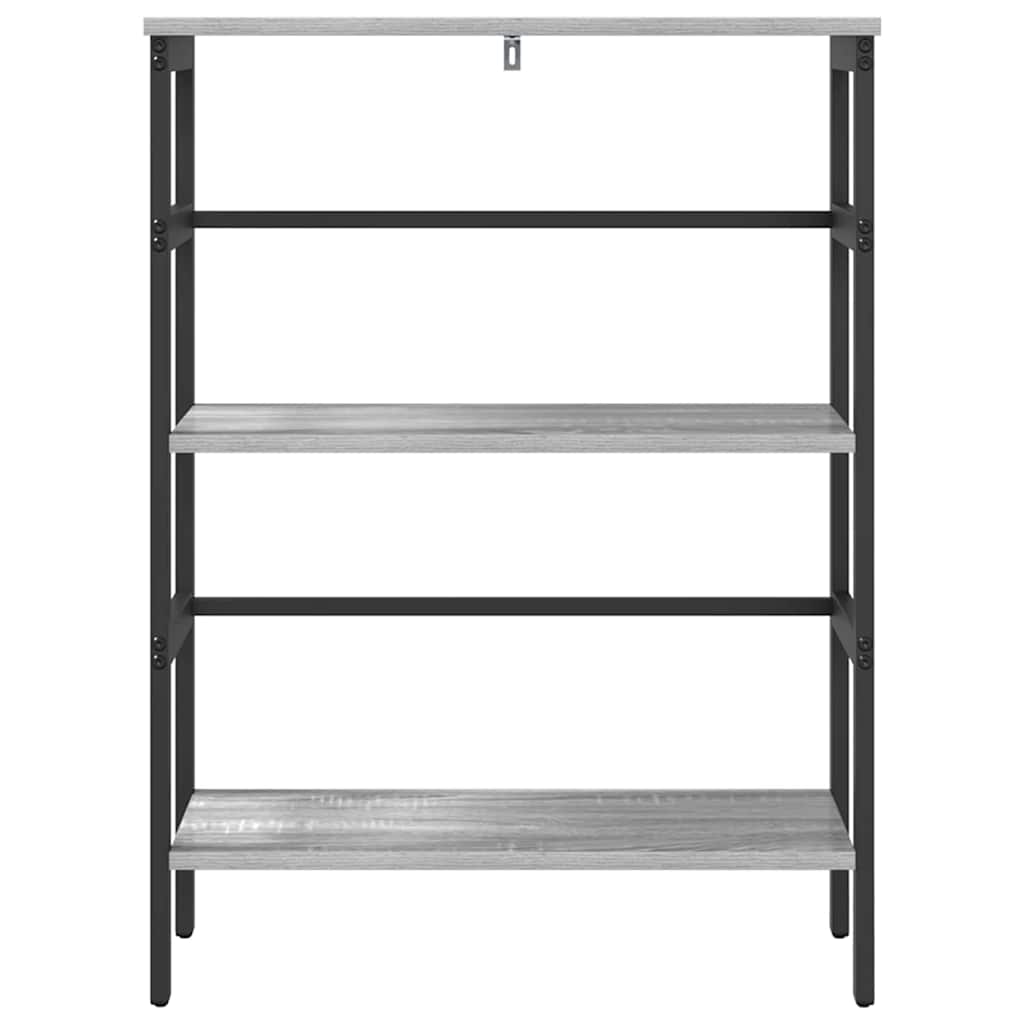 Bookshelf Grey Sonoma 60 x 29.5 x 81 cm Engineered Wood