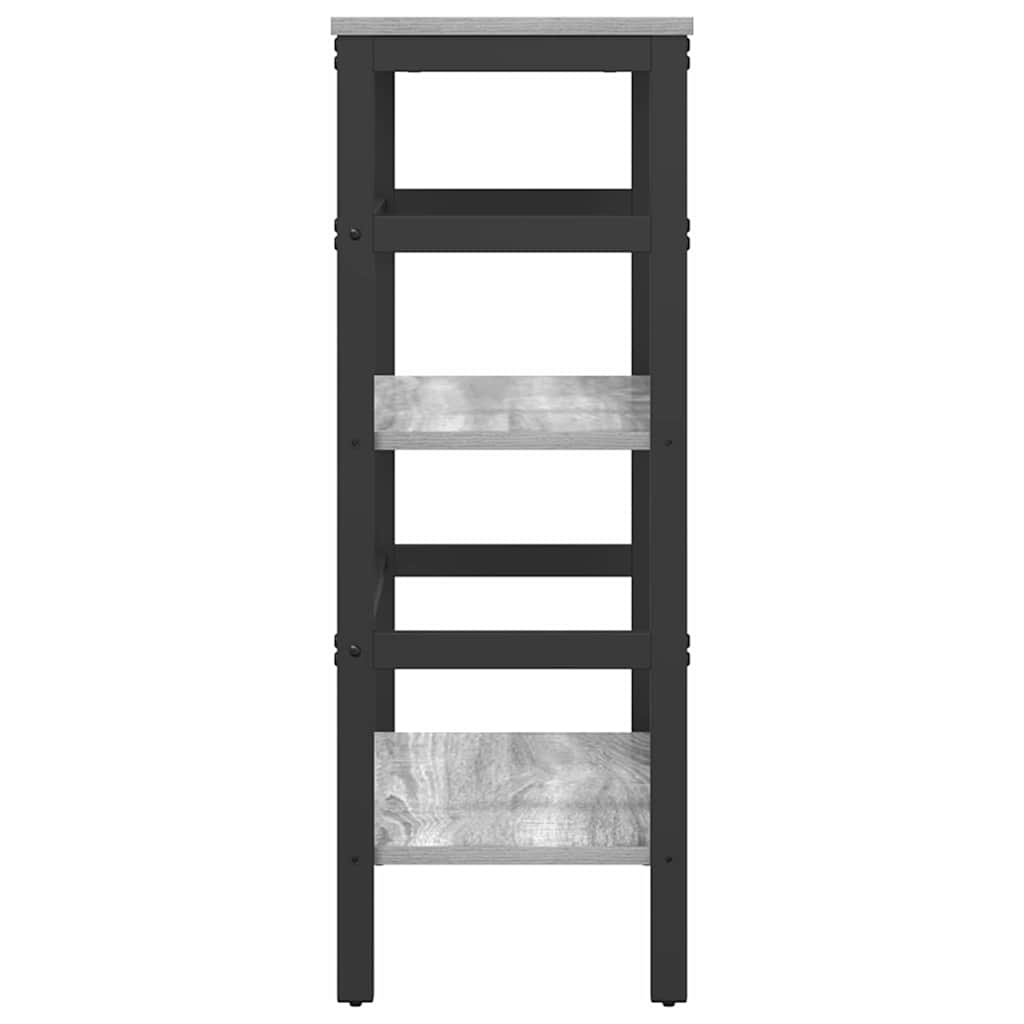 Bookshelf Grey Sonoma 60 x 29.5 x 81 cm Engineered Wood