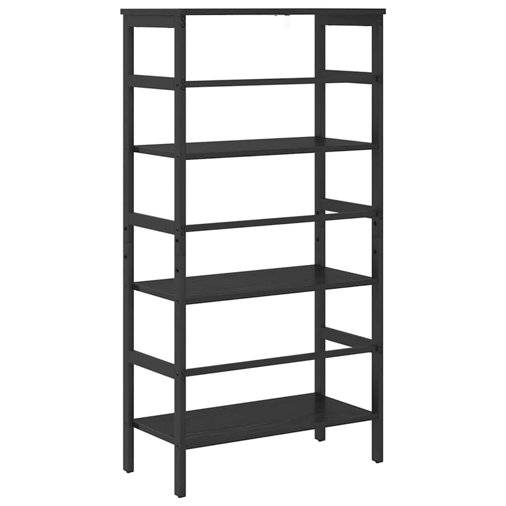 Bookshelf Black Oak 60 x 29.5 x 115 cm Engineered Wood