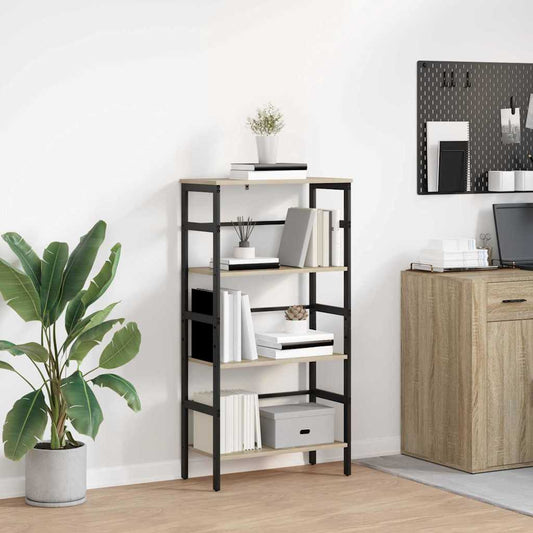 Bookshelf Sonoma Oak 60 x 29.5 x 115 cm Engineered Wood