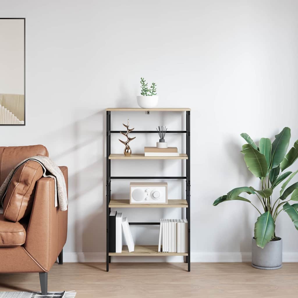 Bookshelf Sonoma Oak 60 x 29.5 x 115 cm Engineered Wood