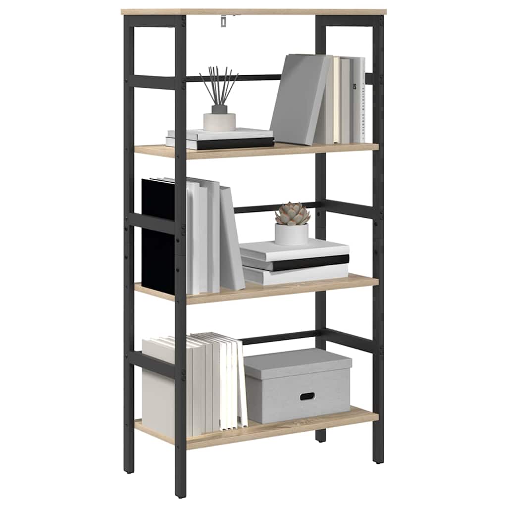Bookshelf Sonoma Oak 60 x 29.5 x 115 cm Engineered Wood
