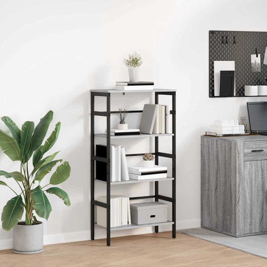 Bookshelf Grey Sonoma 60 x 29.5 x 115 cm Engineered Wood