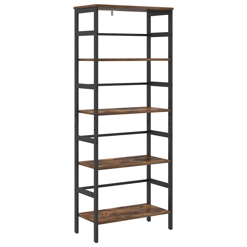Bookshelf Smoked Oak 60 x 29.5 x 149 cm Engineered Wood
