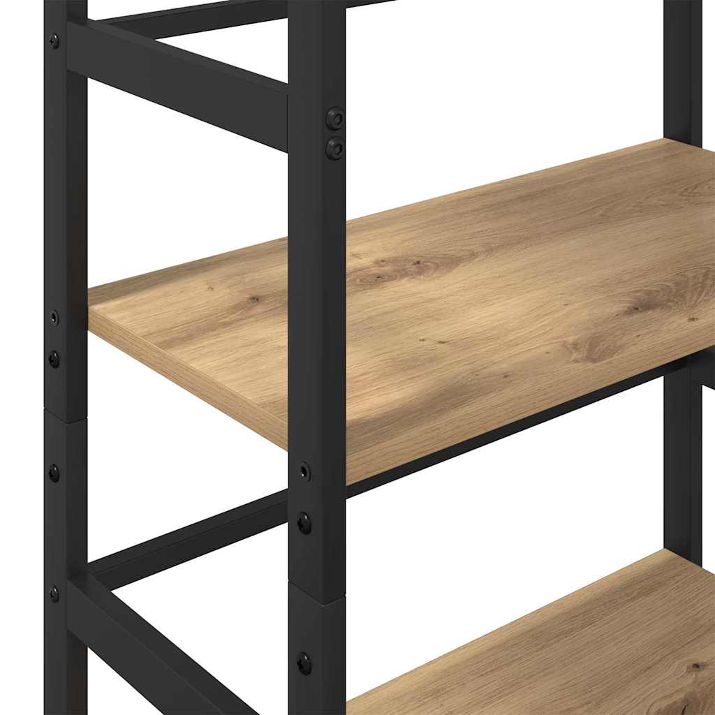 Bookshelf 4-Tier 60 x 29.5 x 149 cm Engineered Wood Artisan Oak