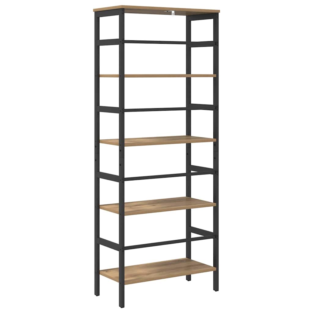 Bookshelf 4-Tier 60 x 29.5 x 149 cm Engineered Wood Artisan Oak