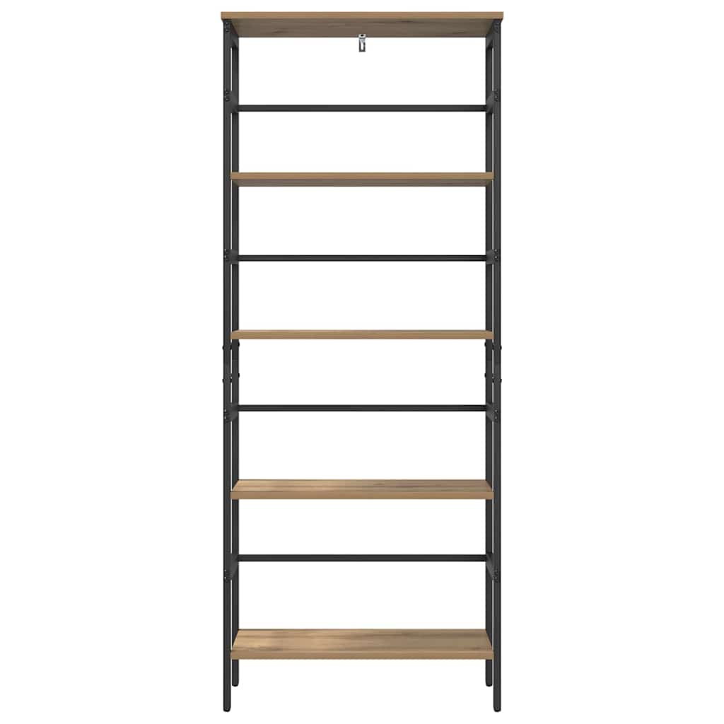Bookshelf 4-Tier 60 x 29.5 x 149 cm Engineered Wood Artisan Oak