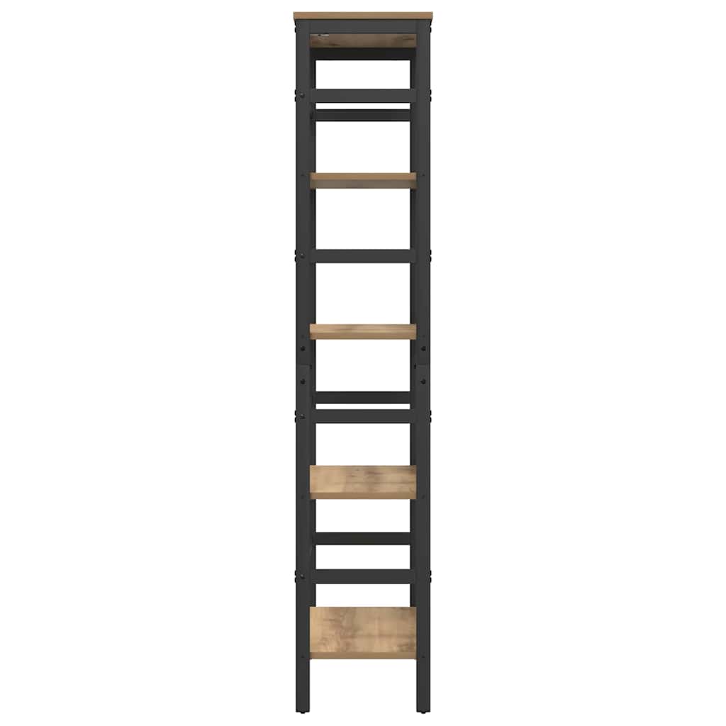 Bookshelf 4-Tier 60 x 29.5 x 149 cm Engineered Wood Artisan Oak