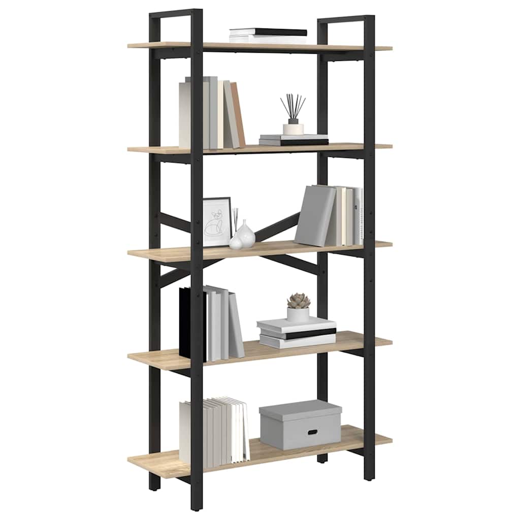Bookshelf Sonoma Oak 100 x 33.5 x 178 cm Engineered Wood