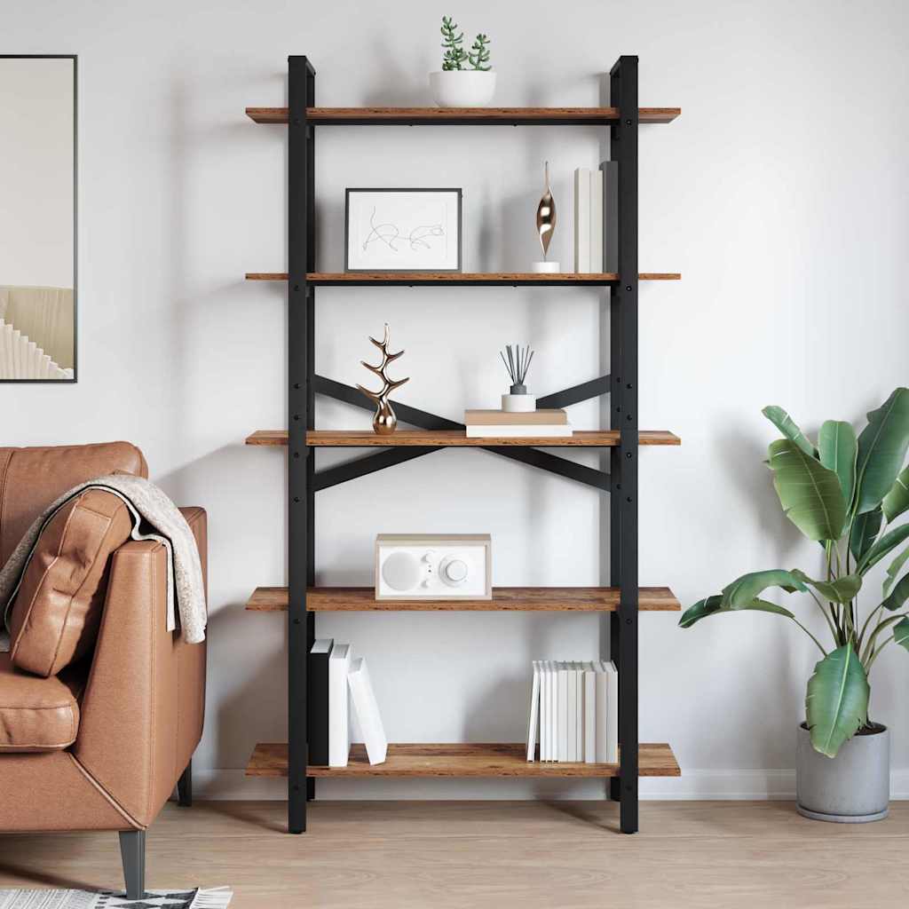 Bookshelf Old Wood 100 x 33.5 x 178 cm Engineered Wood