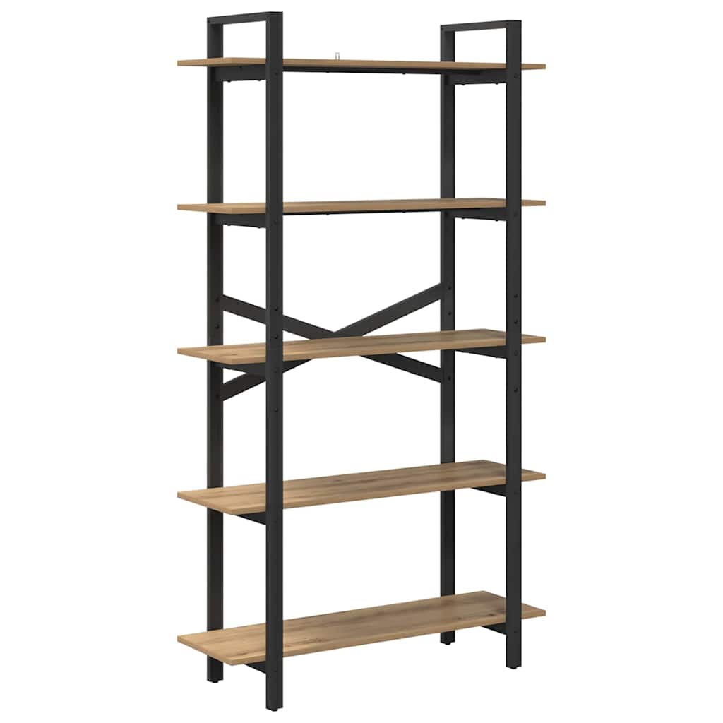 Bookshelf 5-Tier 100 x 33.5 x 178 cm Engineered Wood