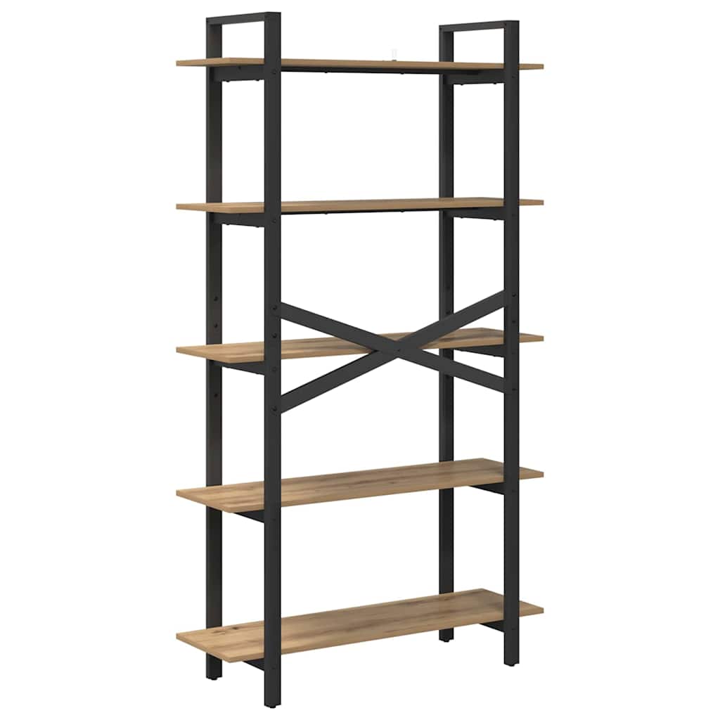 Bookshelf 5-Tier 100 x 33.5 x 178 cm Engineered Wood