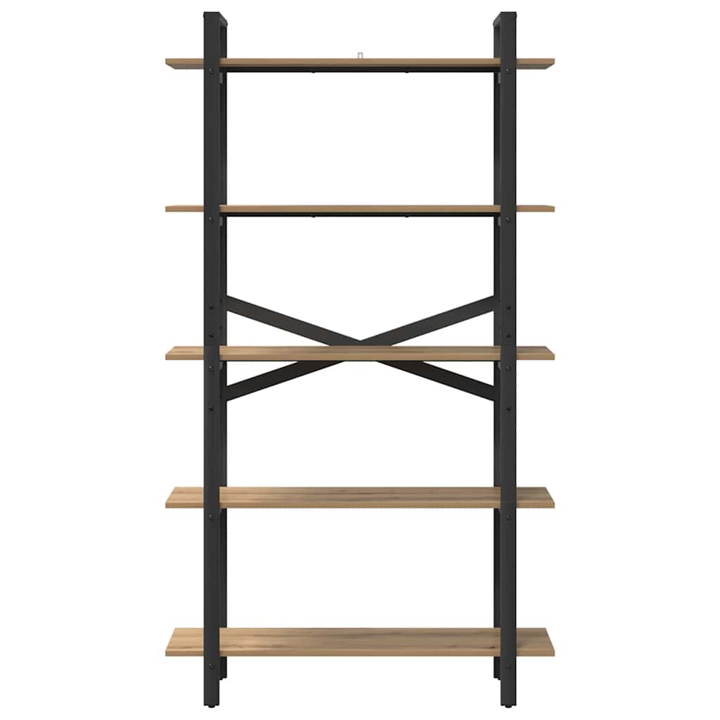 Bookshelf 5-Tier 100 x 33.5 x 178 cm Engineered Wood
