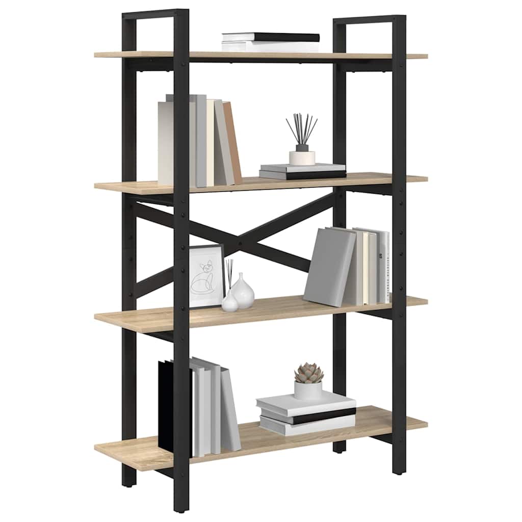 Bookshelf Sonoma Oak 100 x 33.5 x 140 cm Engineered Wood