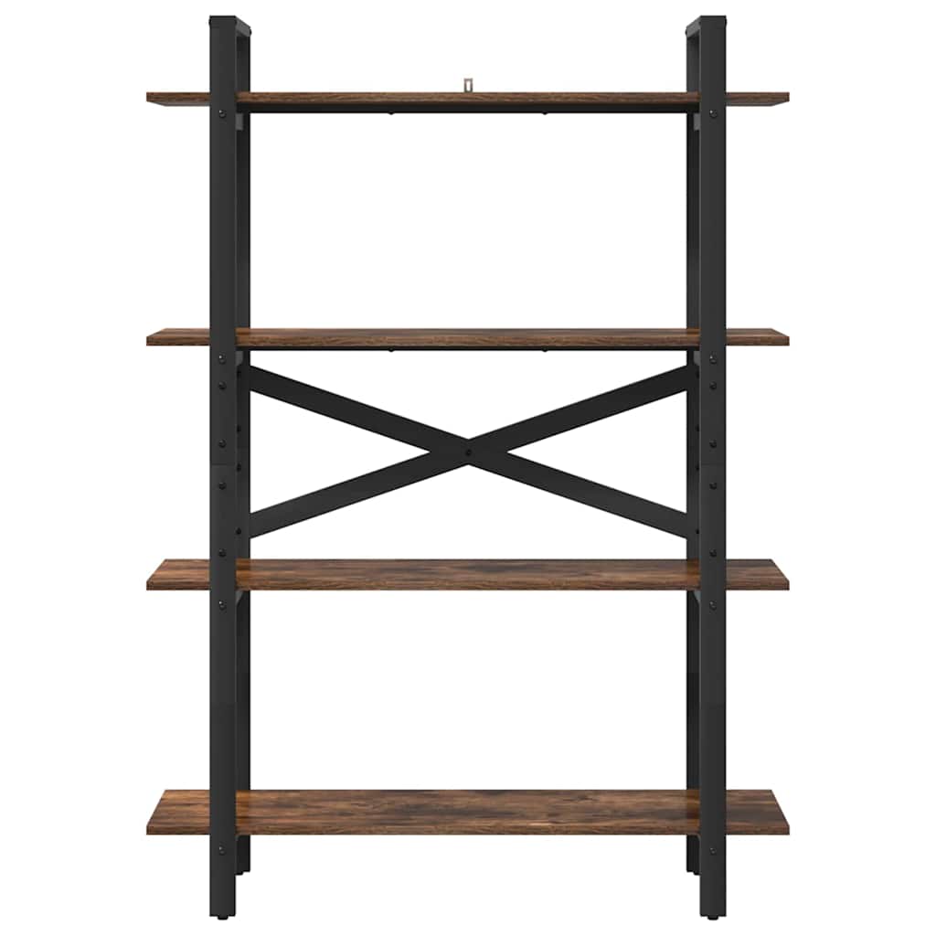 Bookshelf Smoked Oak 100 x 33.5 x 140 cm Engineered Wood