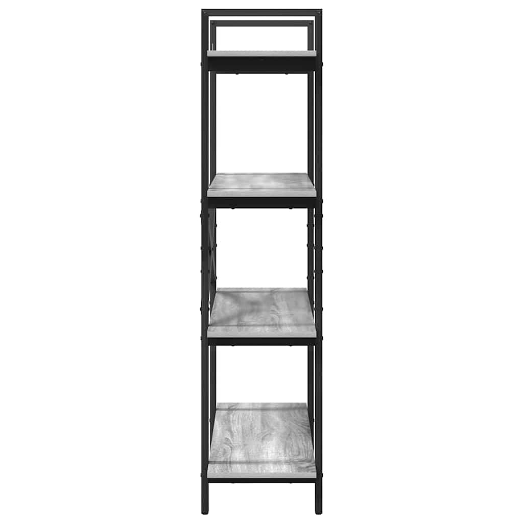 Bookshelf Grey Sonoma 100 x 33.5 x 140 cm Engineered Wood