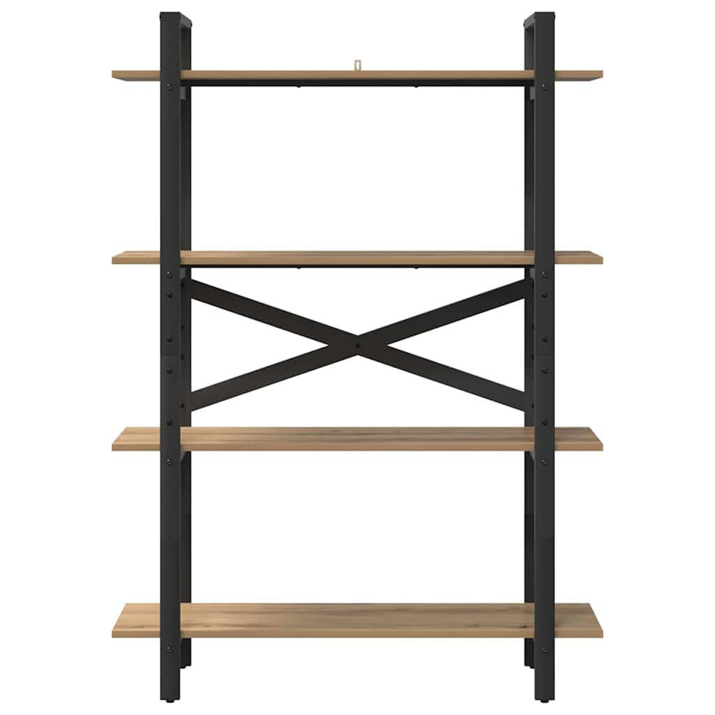 Bookshelf 4-Tier 100 x 33.5 x 140 cm Engineered Wood