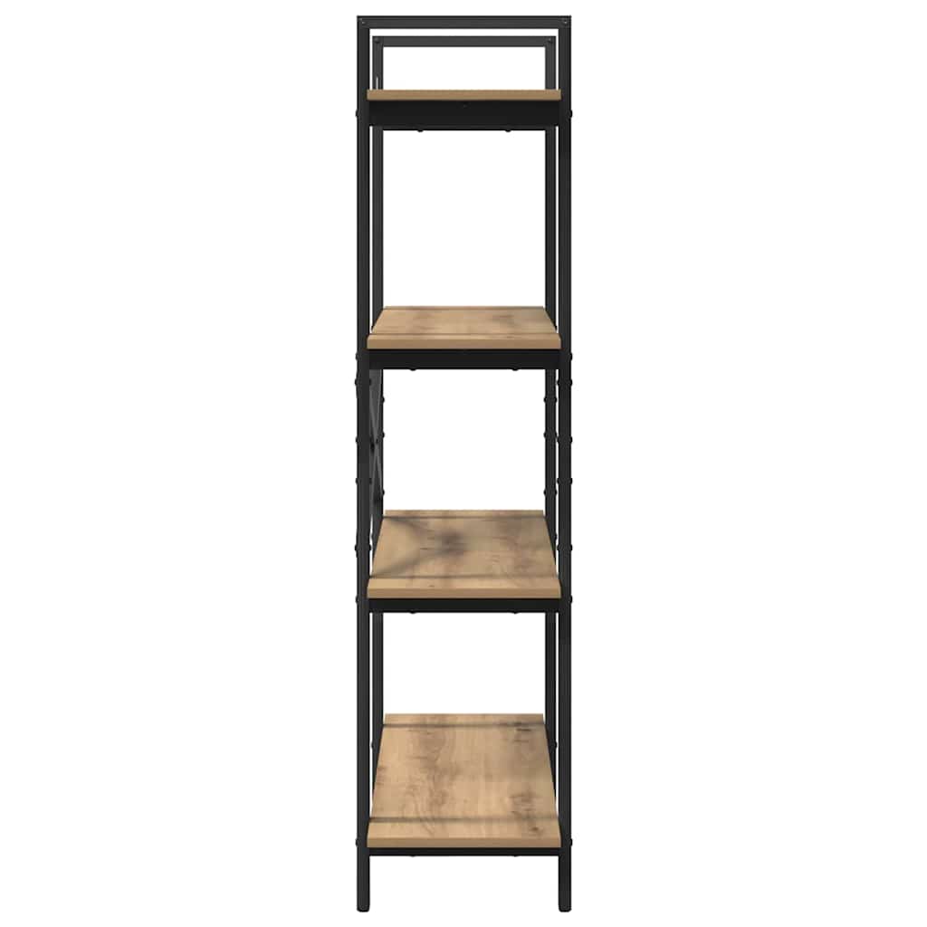Bookshelf 4-Tier 100 x 33.5 x 140 cm Engineered Wood