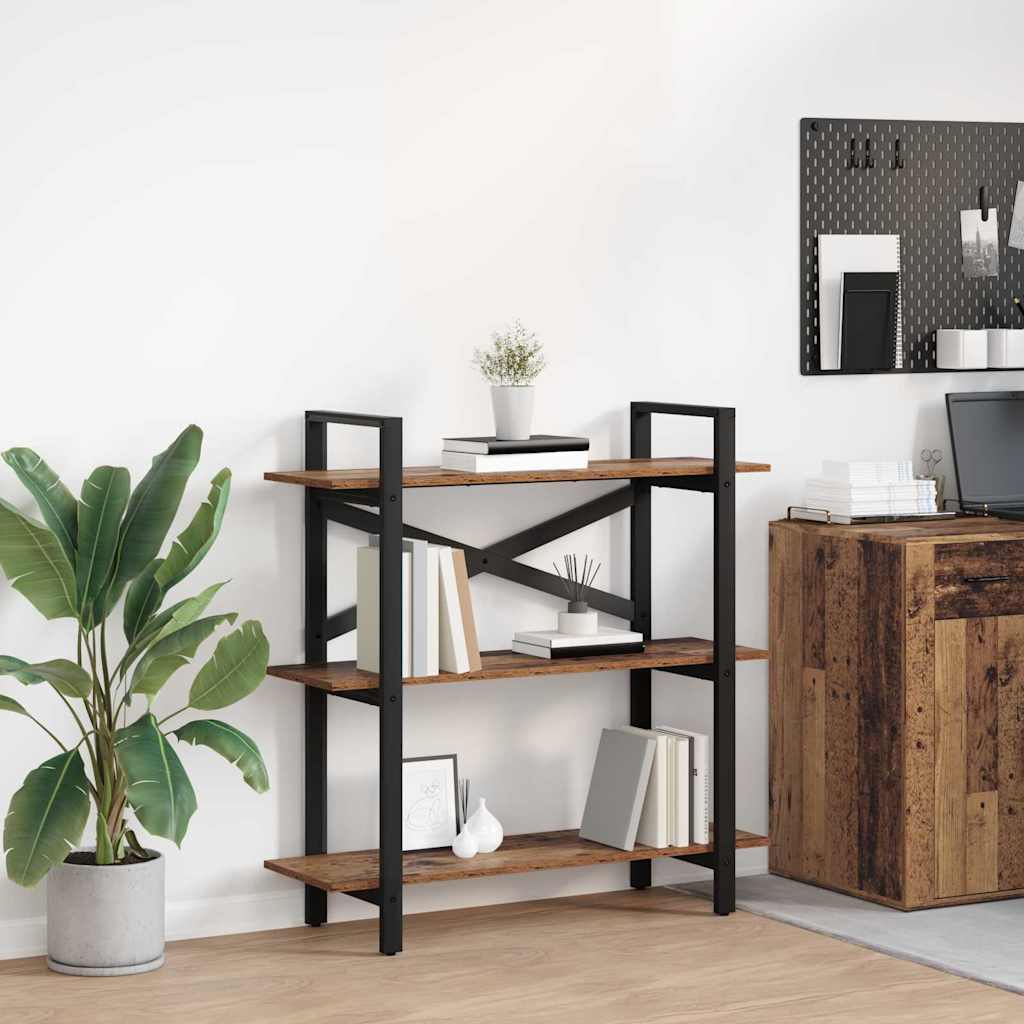 Bookshelf Old Wood 100 x 33.5 x 102 cm Engineered Wood