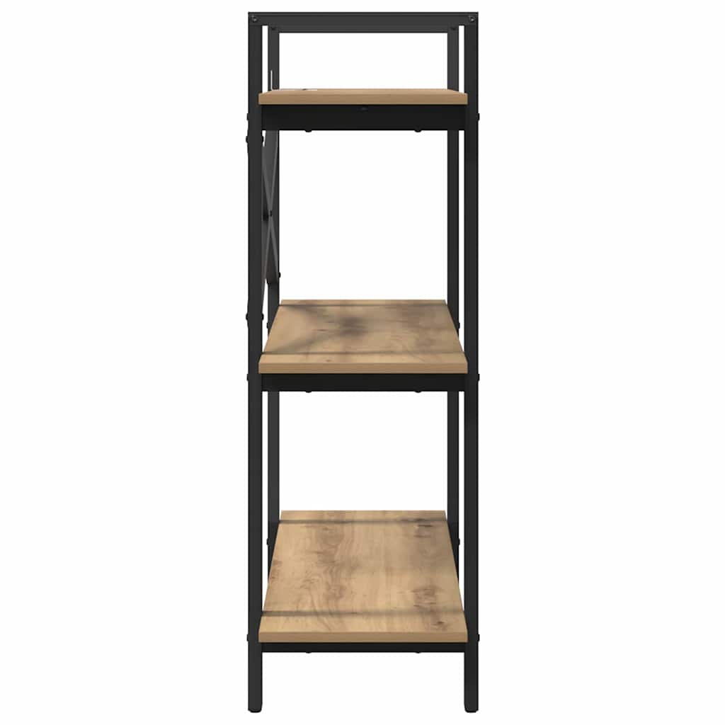 Bookshelf 3-Tier 100 x 33.5 x 102 cm Engineered Wood