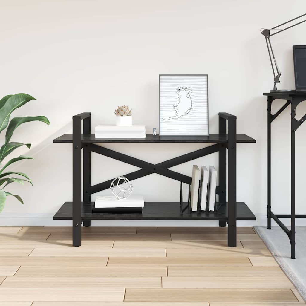 Bookshelf Black Oak 100 x 33.5 x 64 cm Engineered Wood
