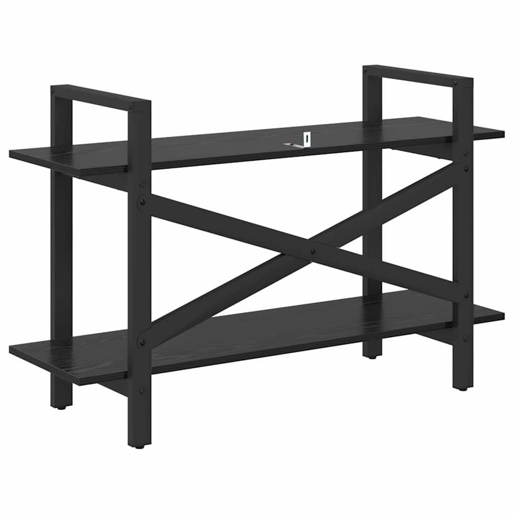 Bookshelf Black Oak 100 x 33.5 x 64 cm Engineered Wood